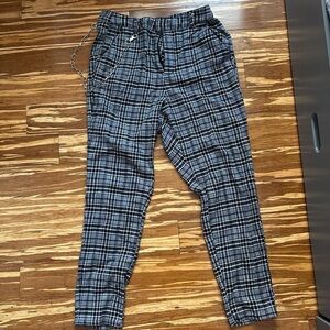 Hot Topic Black and White Plaid Pants